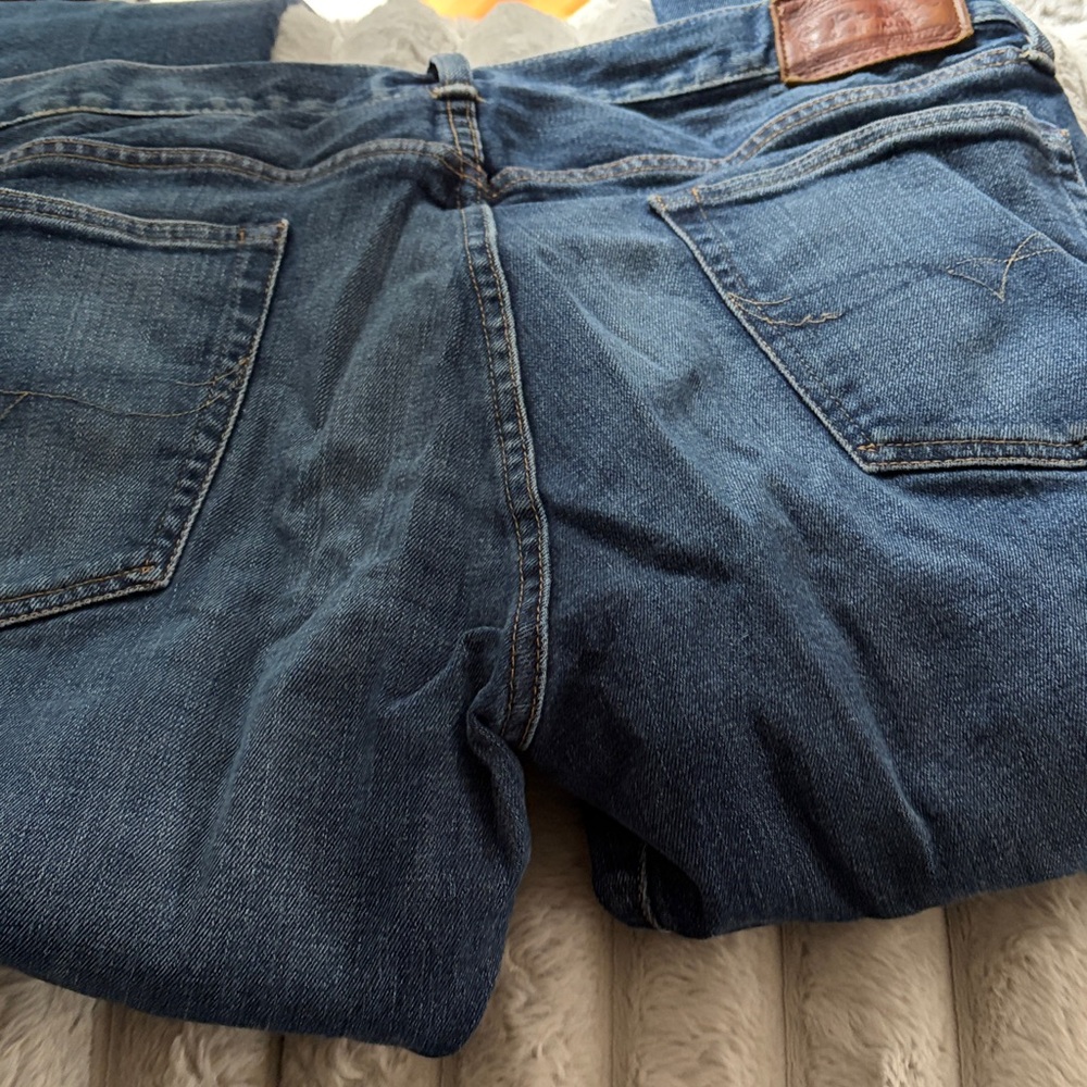 Hampton Relaxed Straight Polo Ralph Lauren Darker Denim Jeans - 34x30 - Picture 6 of 6